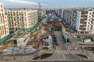Budowa metra linii M2 na Chrzanowie w Warszawie