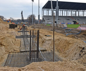 Budowa stadionu w Szczecinie - grudzień 2020