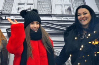 Roksana Węgiel z mamą