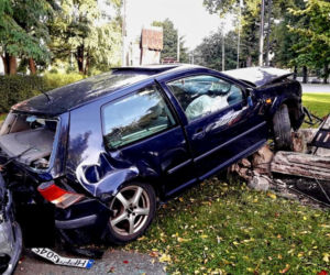 Gliwice: Ucieczka przed policją zakończyła się na ogrodzeniu parafii. Wierni byli w szoku [ZDJĘCIA]