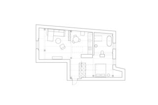 Mieszkanie na poddaszu. Projekt - Grzegorz Layer