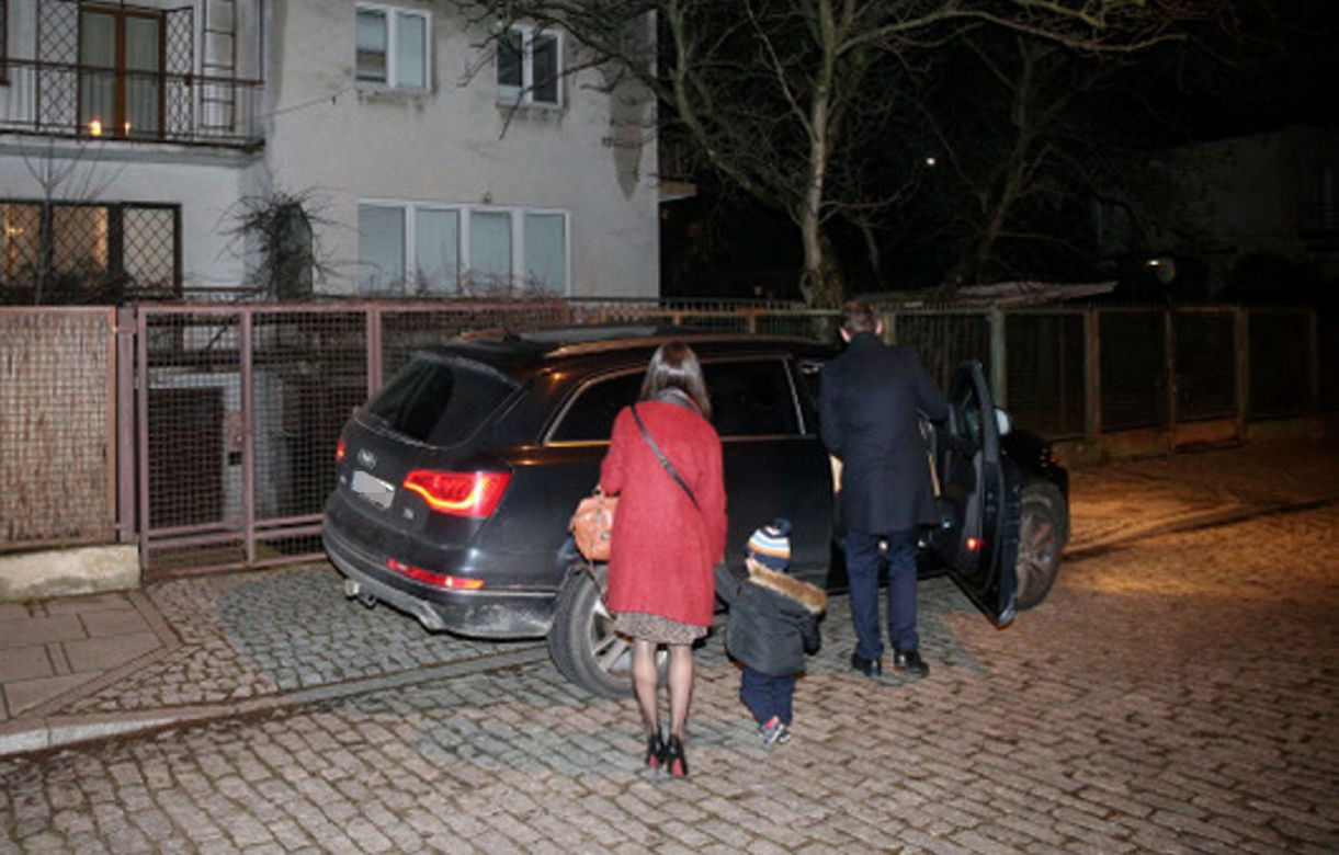 Marta Kaczyńska z mężem na Wigilii u Jarosława Kaczyńskiego