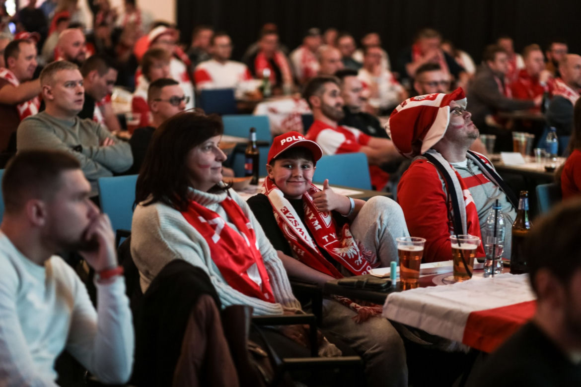 Strefa kibica na Stadionie Śląskim w czasie meczu Polska-Meksyk