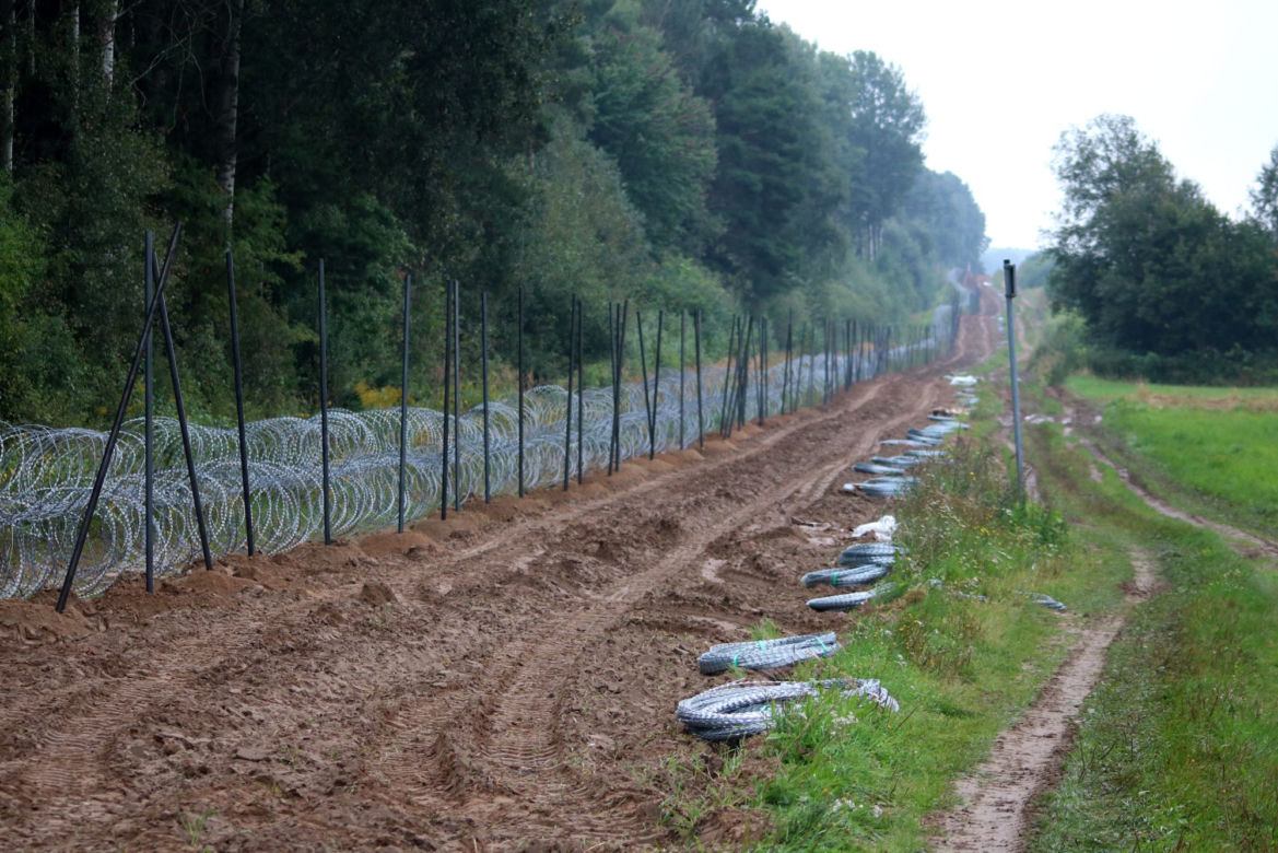 Usnarz Górny. Granica polsko-białoruska