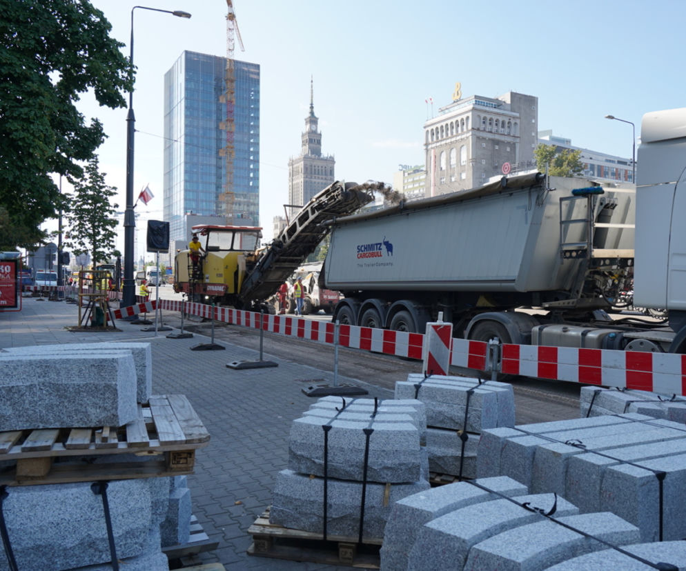 Rozkopali skrzyżowanie w centrum Warszawy