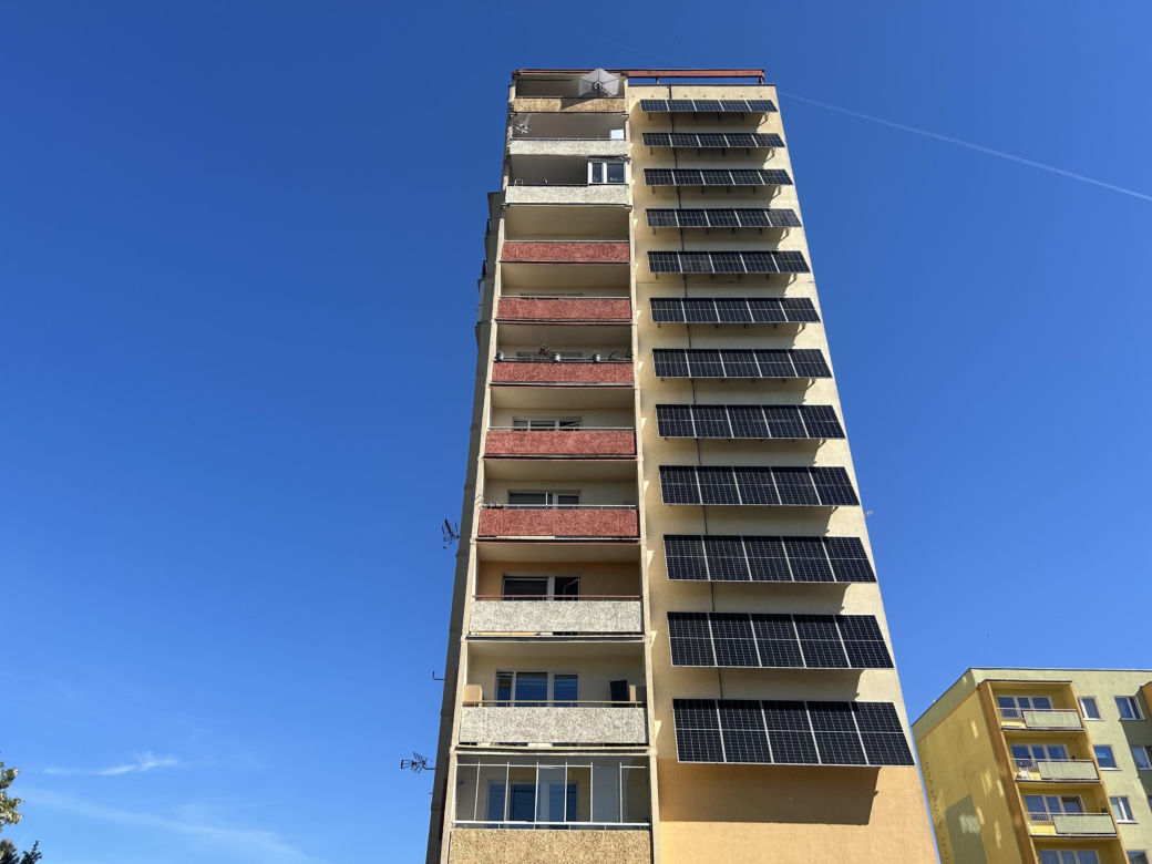 Blok z fotowoltaiką w Szczecinie