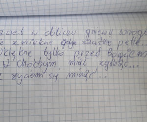 W wierszu zapowiedział zbrodnie