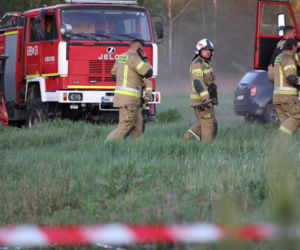 Pożar w powiecie wołomińskim
