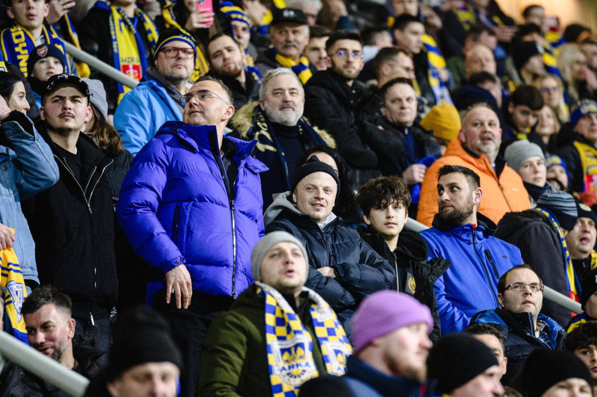 Arka Gdynia - Lechia Gdańsk: Zdjęcia kibiców z derbów Trójmiasta w ramach 23. kolejki PKO BP Ekstraklasy