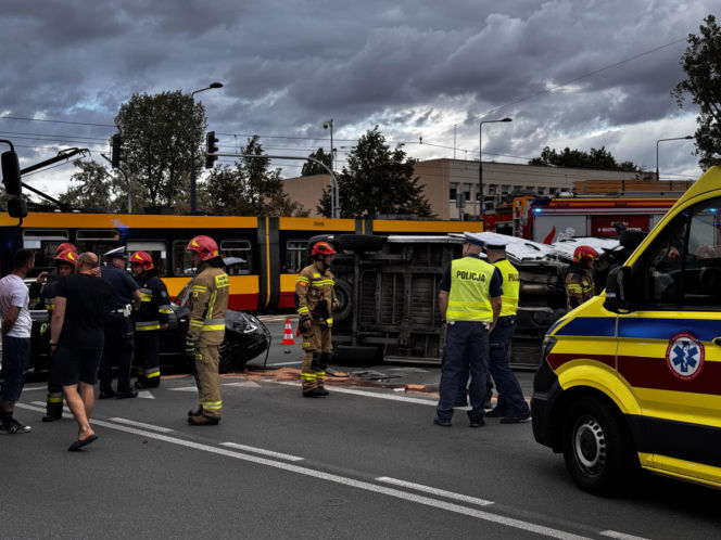 Wypadek w Warszawie