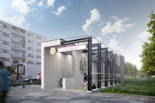 Wizualizacje stacji metra M2 Lazurowa, Chrzanów i Karolin