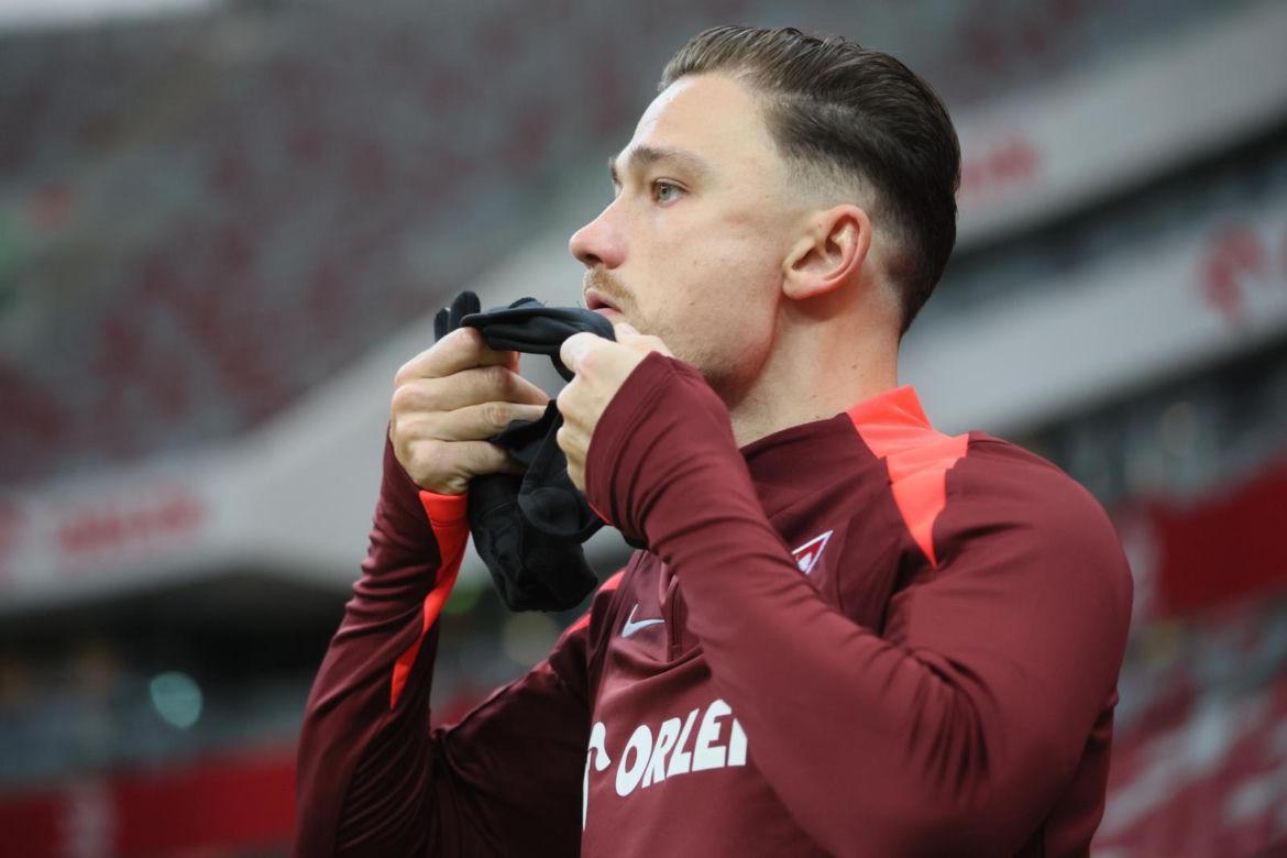 Eliminacje ME 2024. Trening reprezentacji Polski na PGE Narodowym przed meczem barażowym z Estonią