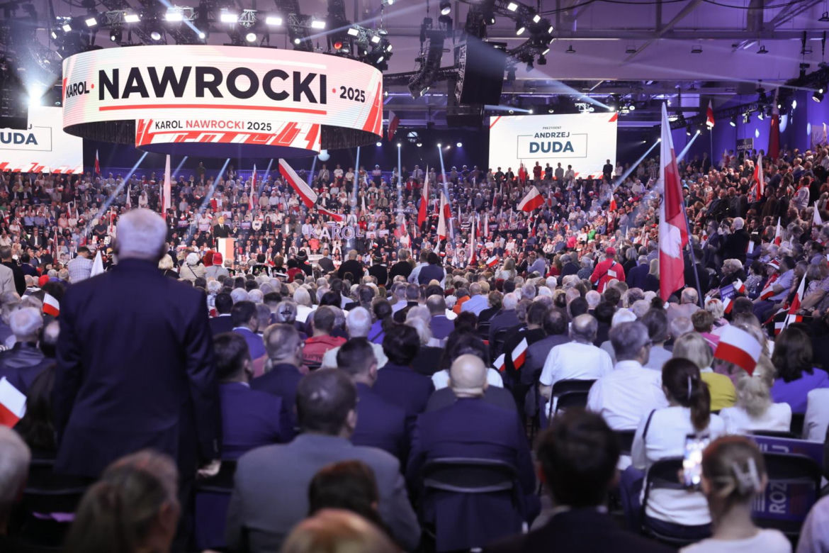 Łódź. konwencja wyborcza Karola Nawrockiego