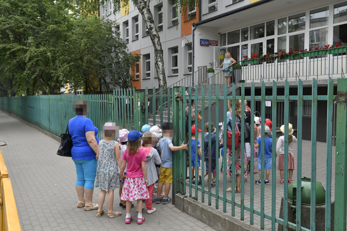 Warszawa. Ewakuacja przedszkoli