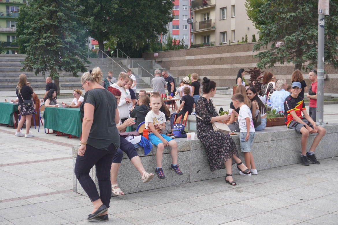 Piknik mieszkańców z karatekami w Skarżysku-Kamiennej