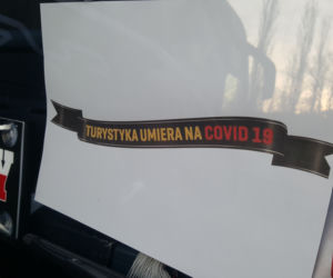 Protest przewoźników autokarowych w Bydgoszczy