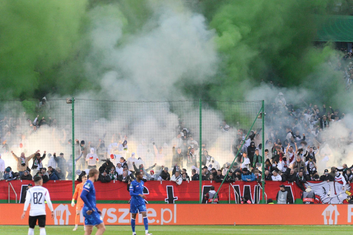 Oprawa - mecz  Legia - Chelsea
