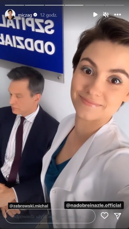 Na dobre i na złe po wakacjach 2023. Blanka (Pola Gonciarz), Andrzej Falkowicz (Michał Żebrowski)