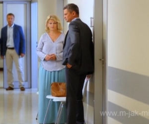 M jak miłość odc. 1030. Wiktor Żak (Piotr Grabowski), Marta (Dominika Ostałowska), Łukasz (Adrian Żuchewicz), Andrzej (Krystian Wieczorek)