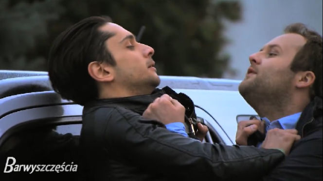 Barwy szczęścia. Klemens (Sebastian Perdek), Irek (Otar Saralidze) 