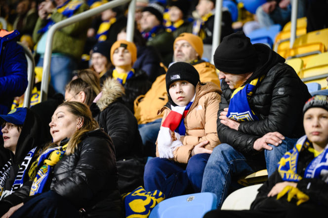 Arka Gdynia - Lechia Gdańsk: Zdjęcia kibiców z derbów Trójmiasta w ramach 23. kolejki PKO BP Ekstraklasy