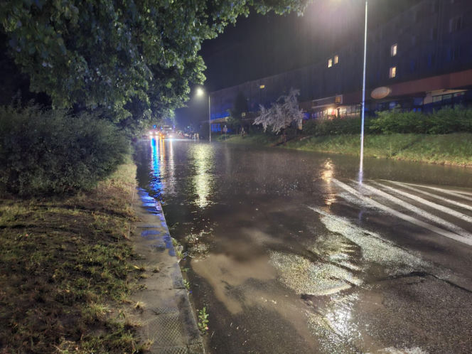 Zalane Starachowice. Widoki po burzy 1.07.2026