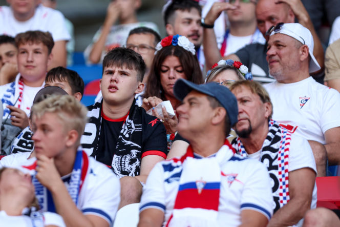 Górnik Zabrze - Ferencvaros: Zdjęcia kibiców z meczu 3. rundy eliminacji Ligi Europy