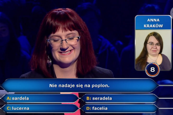 Nie nadaje się na poplon. Pytanie w Milionerach podzieliło nawet publiczność