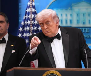 Strzały na kolacji z udziałem Donalda Trumpa