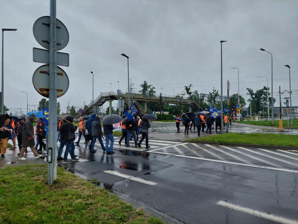 Strajk kolejarzy Bydgoszcz 28.07.25
