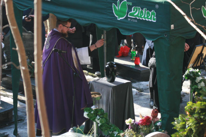 Pogrzeb Mirosława Krawczyka w Gdańsku: Aneta Zając i Mikołaj Krawczyk