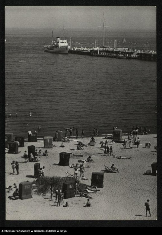 Golizna na plaży w czasch PRL