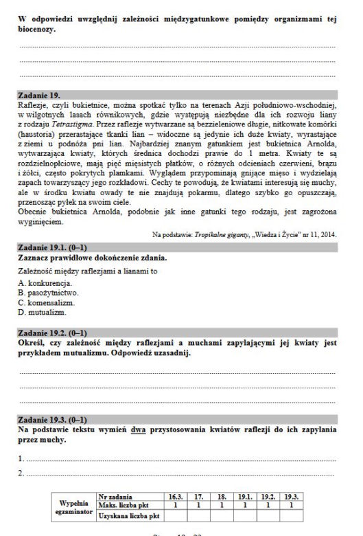 Matura 2017 biologia