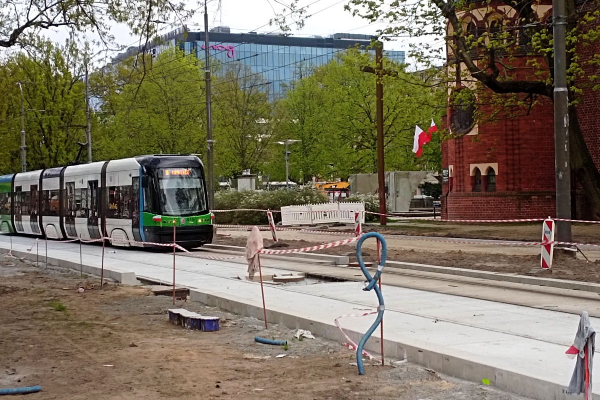 Przebudowa placu Zwycięstwa. Duże zmiany w kursowaniu tramwajów