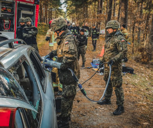 Terytorialsi ćwiczyli ze strażakami w Łętowni [Zdjęcia]