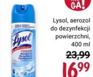 Lysol, aerozol do dezynfekcji powierzchni, 16,99 zł