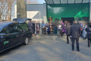 Pogrzeb Mirosława Krawczyka w Gdańsku: Aneta Zając i Mikołaj Krawczyk