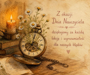 Kartka z życzeniami na Dzień Nauczyciela
