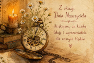 Kartka z życzeniami na Dzień Nauczyciela