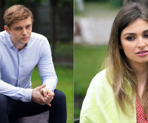 Barwy szczęścia odc. 2131. Klara (Olga Jankowska), Hubert (Marek Molak)