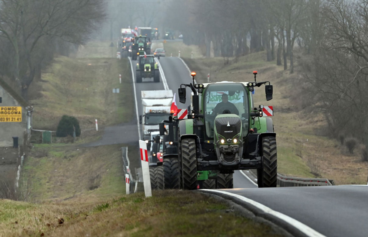 Protesty rolników na drogach województwa zachodniopomorskiego