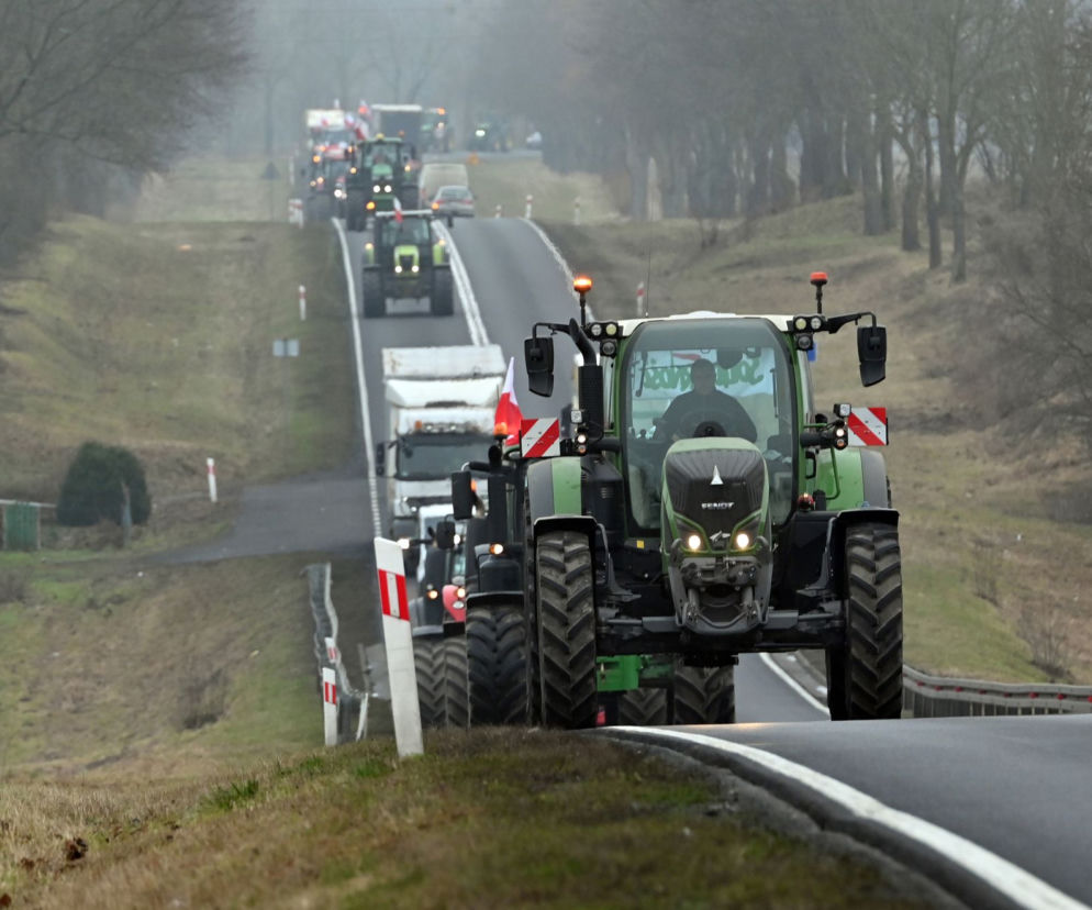 Protesty rolników na drogach województwa zachodniopomorskiego