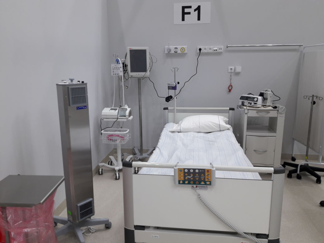 Szpital tymczasowy w CWK - sale