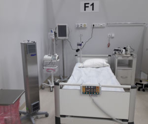 Szpital tymczasowy w CWK - sale dla pacjentów