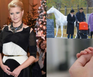 Małgorzata Kożuchowska i jej syn Jan Franciszek