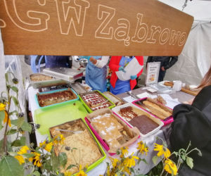 Pomarańczowi rowerzyści najechali zamek w Szymbarku
