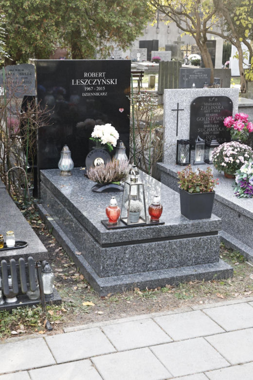 Tak wygląda grób Roberta Leszczyńskiego