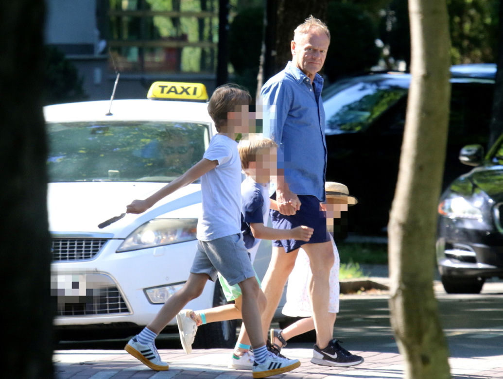 Donald Tusk zabrał wnuki na lody