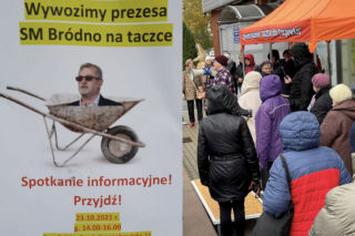 Mieszkańcy Bródna mają dość. Wywiozą prezesa na taczce!?