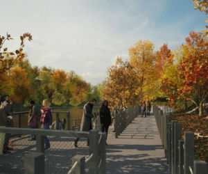 Nowe pomosty nad Jeziorem Szmaragdowym - wizualizacja